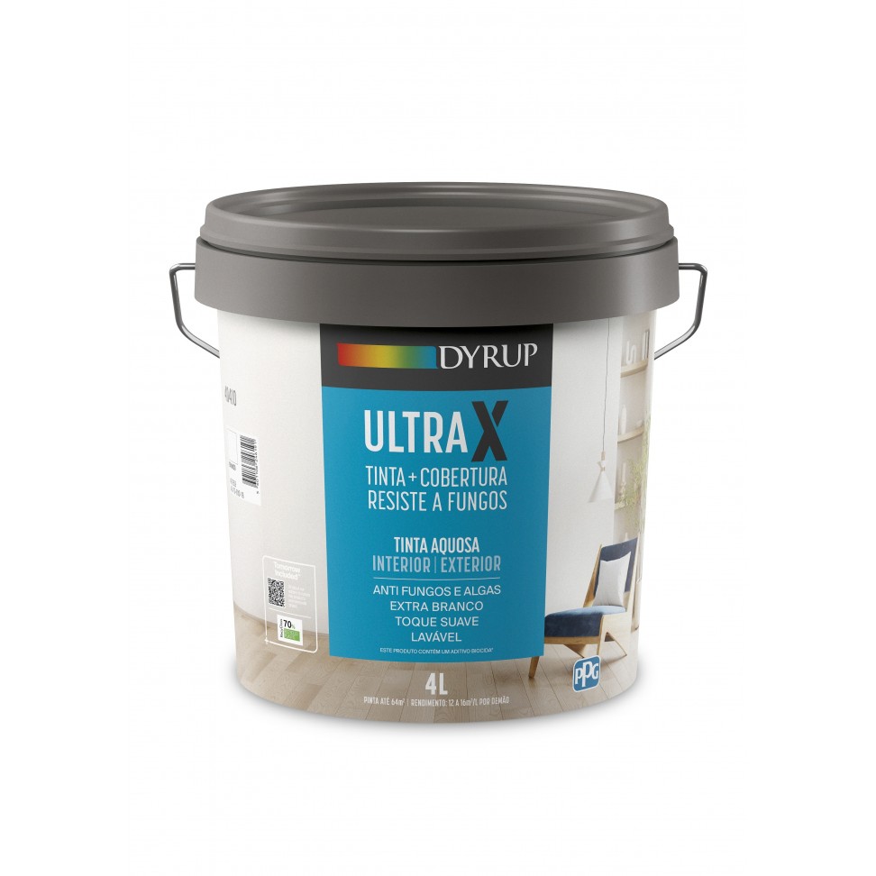 Tinta UltraX Anti Fungos Int/Ext Branco 4l Tinta UltraX Anti Fungos Int/Ext Branco 4l