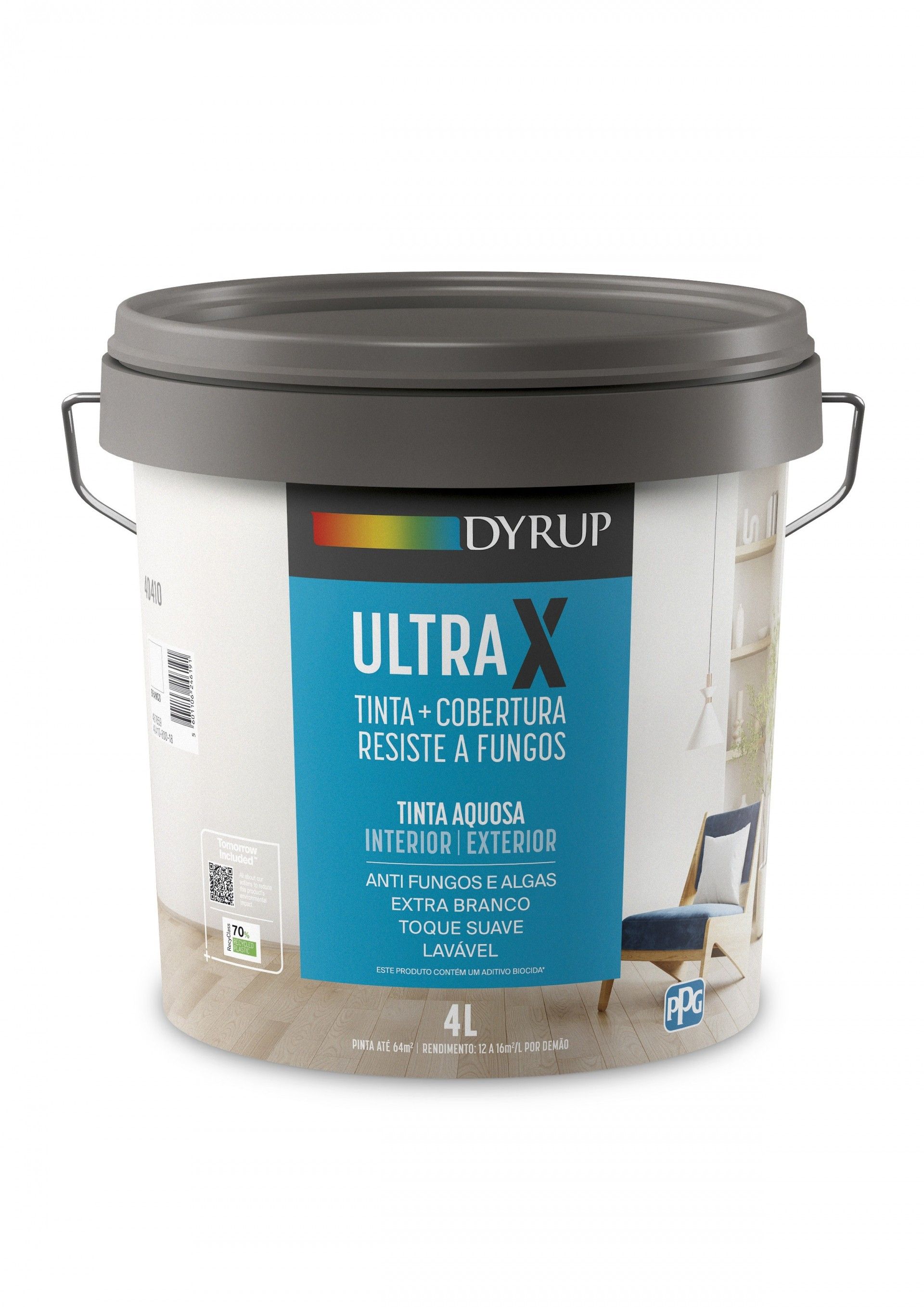 Tinta UltraX Anti Fungos Int/Ext Branco 4l