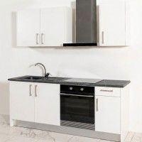 Cozinha Melamina Branca 2 Metros Cozinha Melamina Branca 2 Metros
