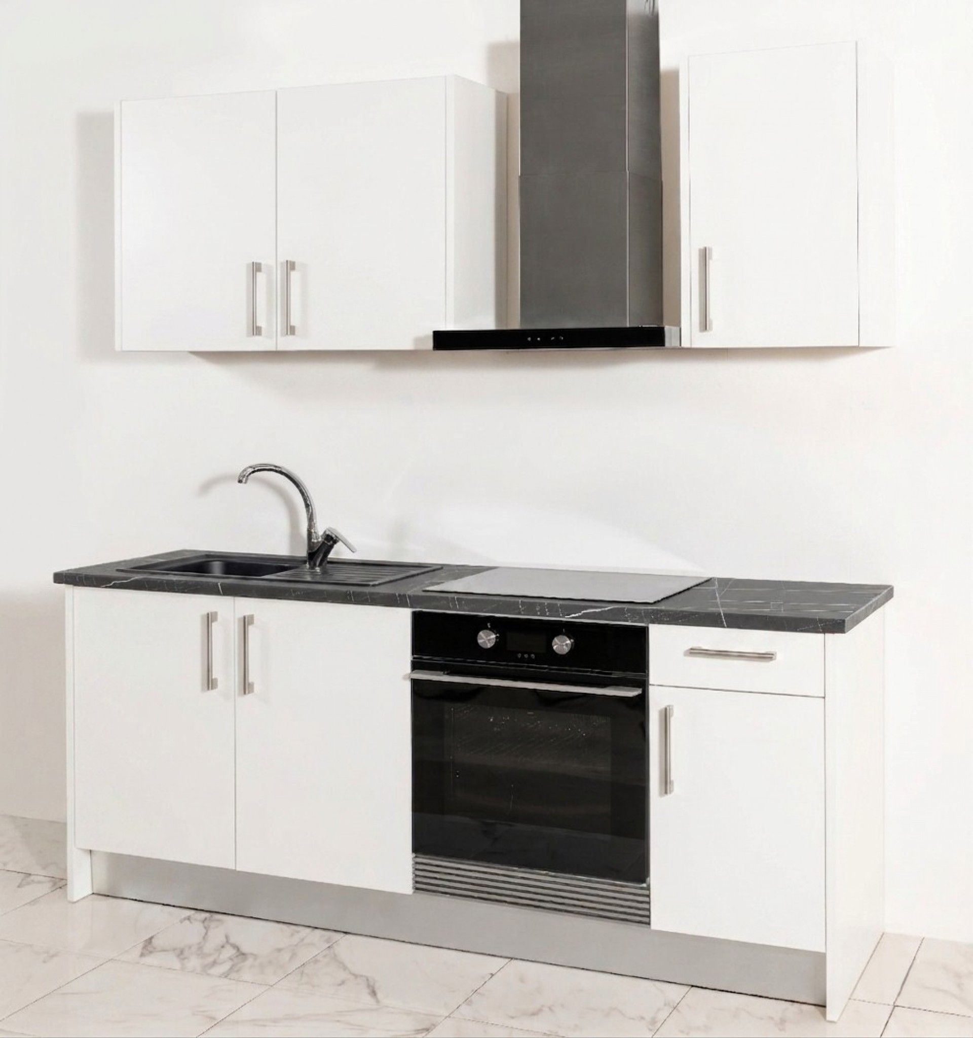 Cozinha Melamina Branca 2 Metros