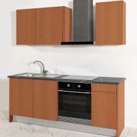 Cozinha Melamina Faia 2 Metros