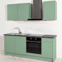 Cozinha Termolaminada Verde Menta 2 Metros Cozinha Termolaminada Verde Menta 2 Metros