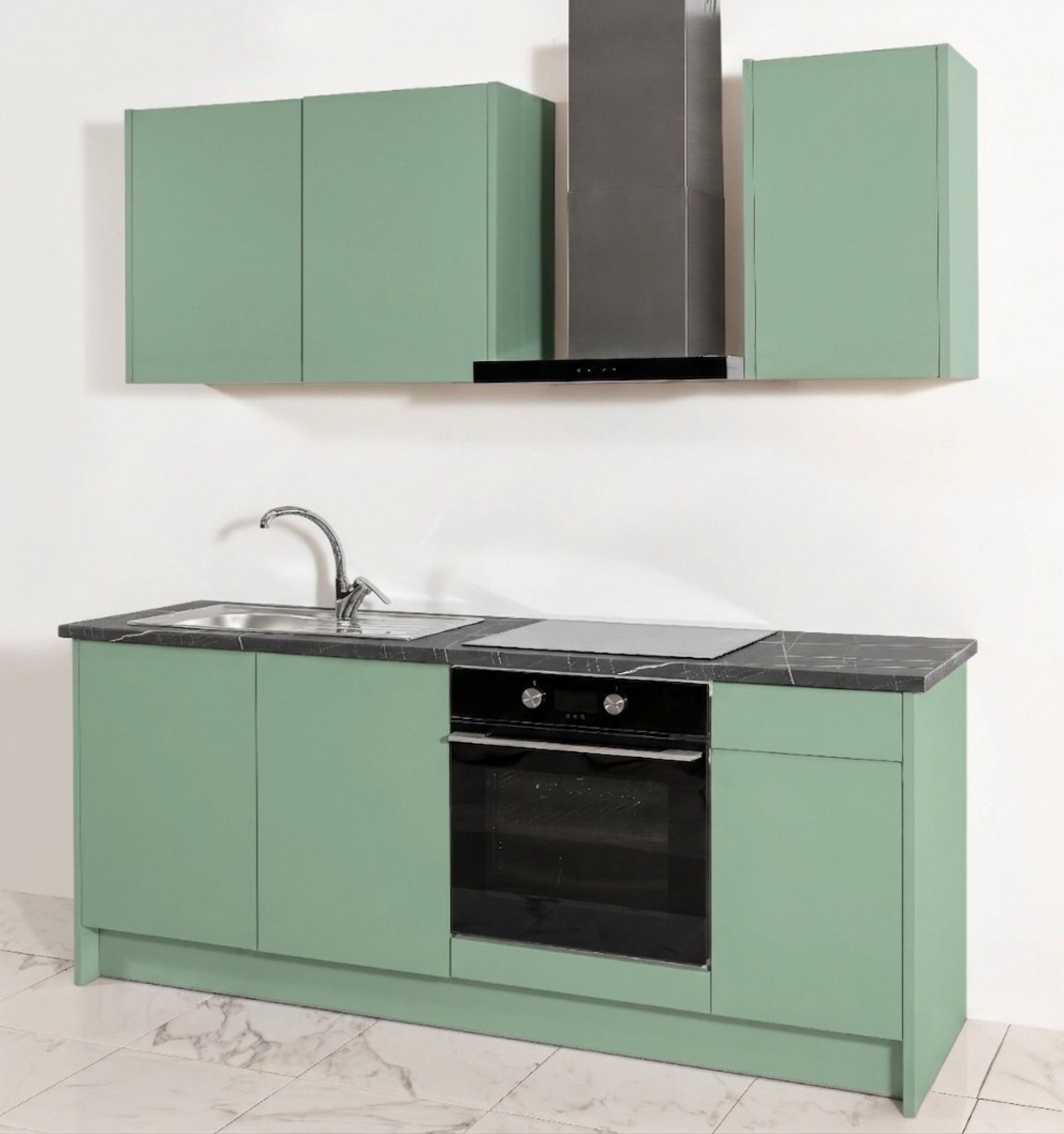 Cozinha Termolaminada Verde Menta 2 Metros