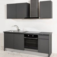 Cozinha PET Cinzenta Clara 2 Metros Cozinha PET Cinzenta Clara 2 Metros