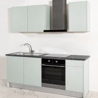 Cozinha Acrílica Verde-Água 2 Metros Cozinha Acrílica Verde-Água 2 Metros