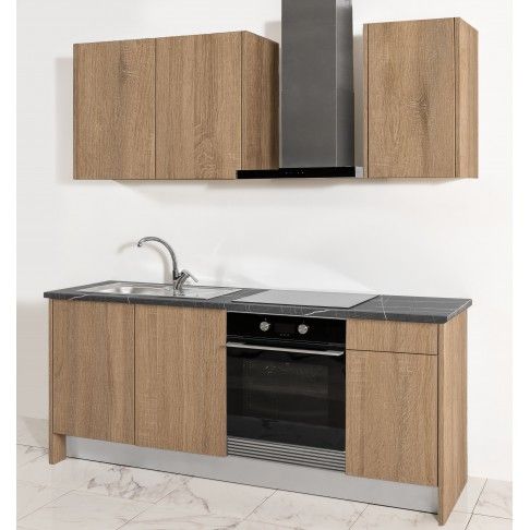 Cozinha Melamina Castanha 2 Metros