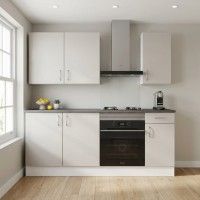 Cozinha Acr�lica Branca Orla Madeira 2 Metros