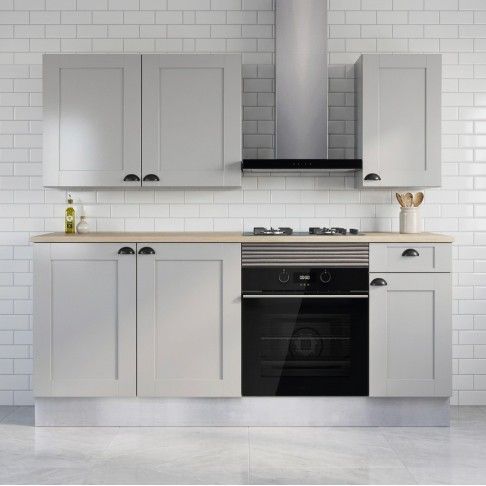 Cozinha PVC Viena Cinzento Pérola 2 Metros Cozinha PVC Viena Cinzento Pérola 2 Metros