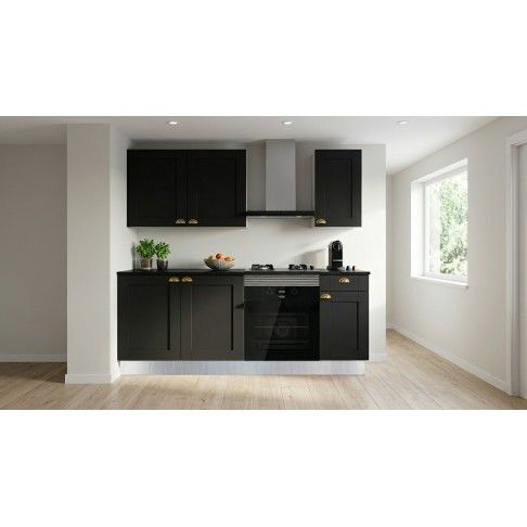 Cozinha PVC Viena Preta 2 Metros Cozinha PVC Viena Preta 2 Metros