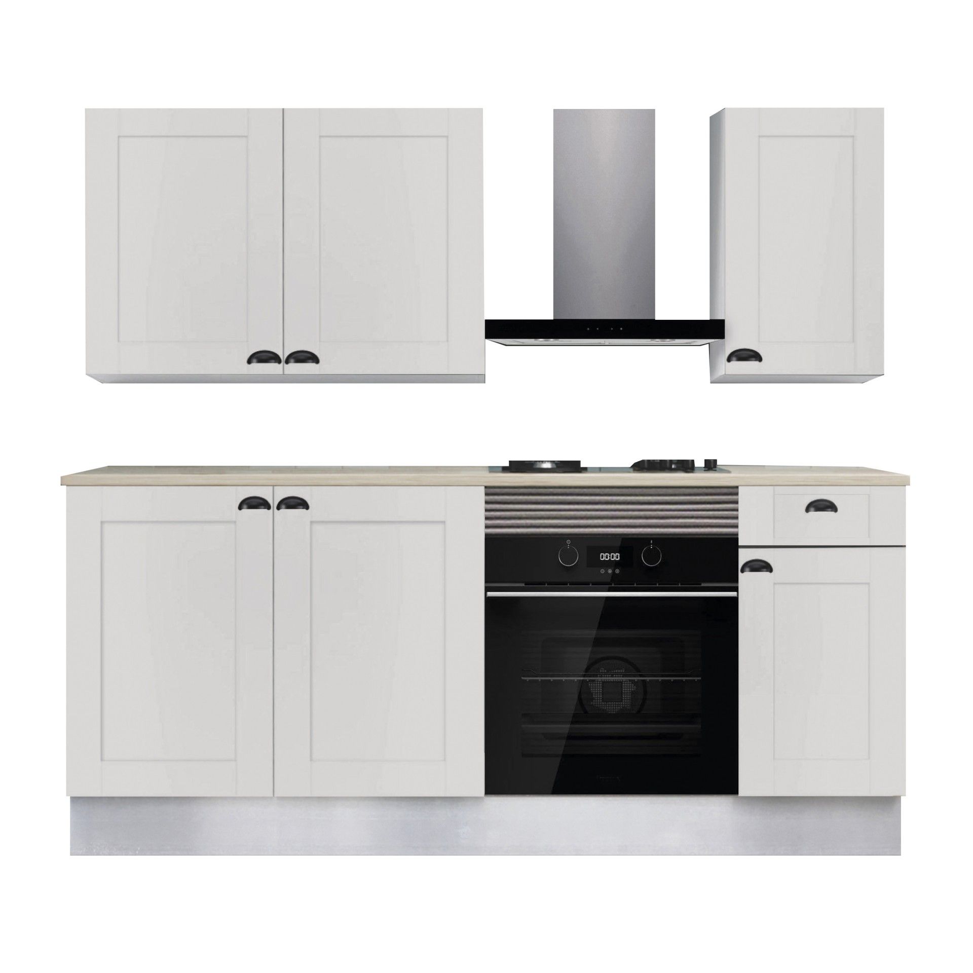 Cozinha PVC Viena Cinzento Pérola 2 Metros