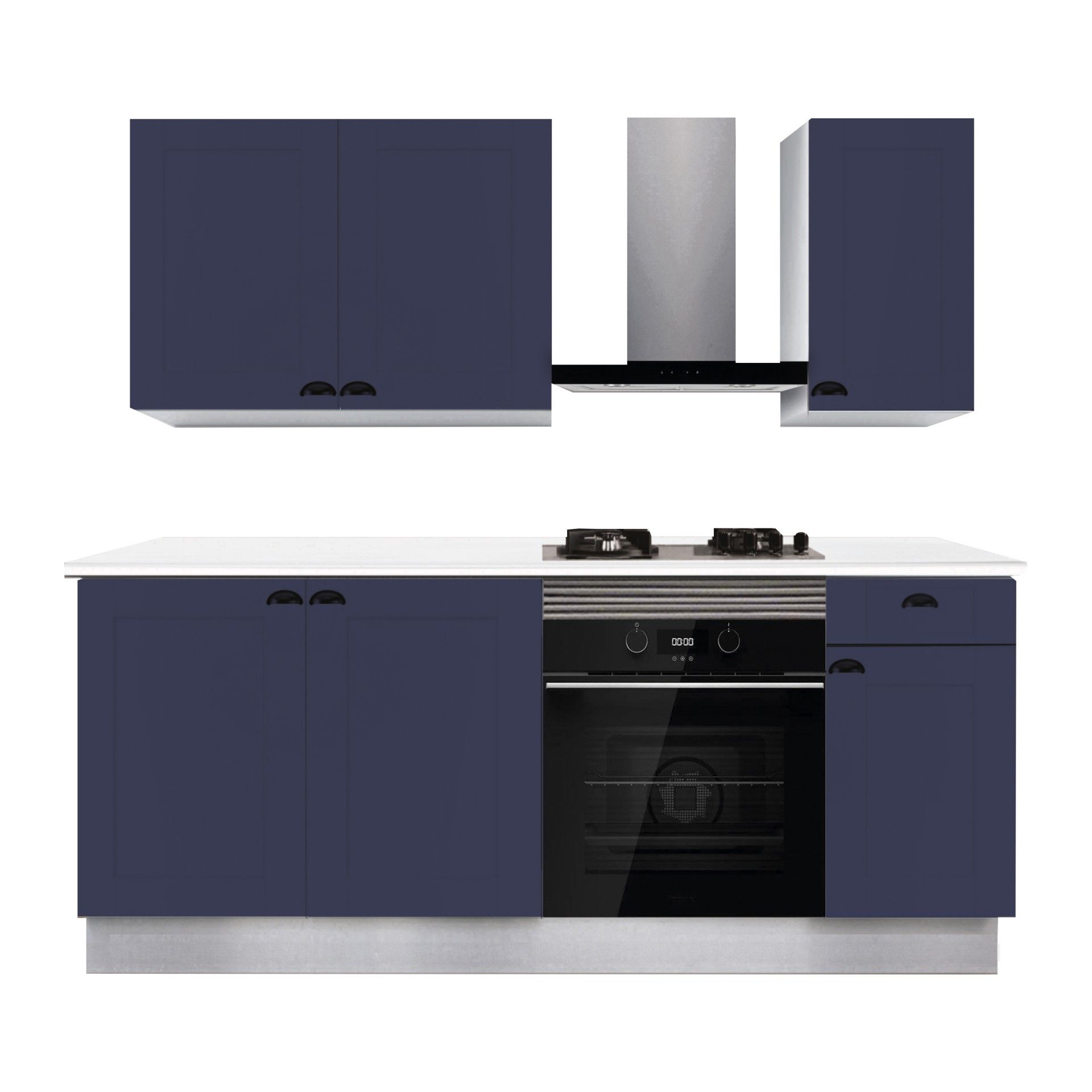 Cozinha PVC Viena Azul Escuro 2 Metros