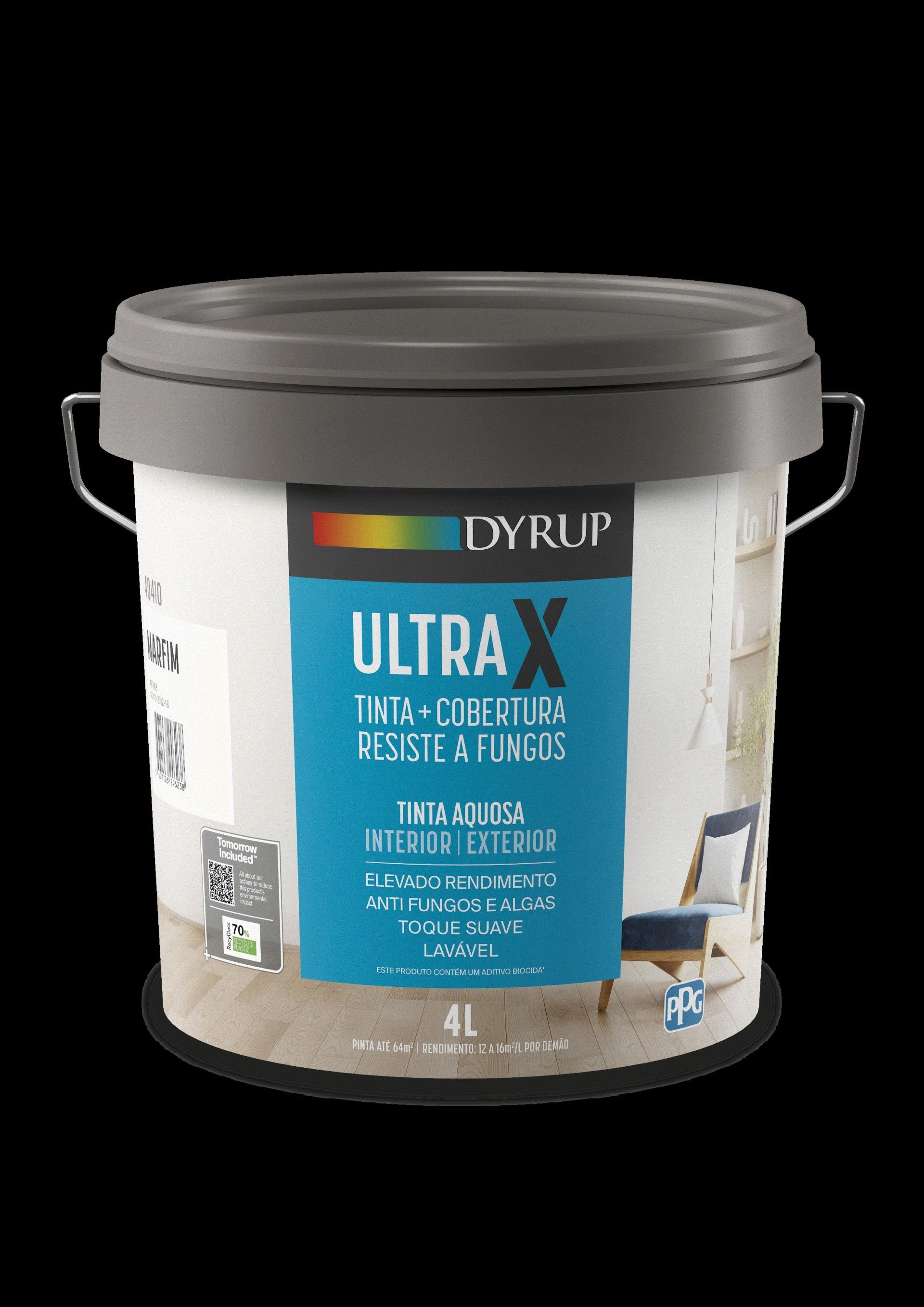 Tinta UltraX Anti Fungos Int/Ext Marfim 4l