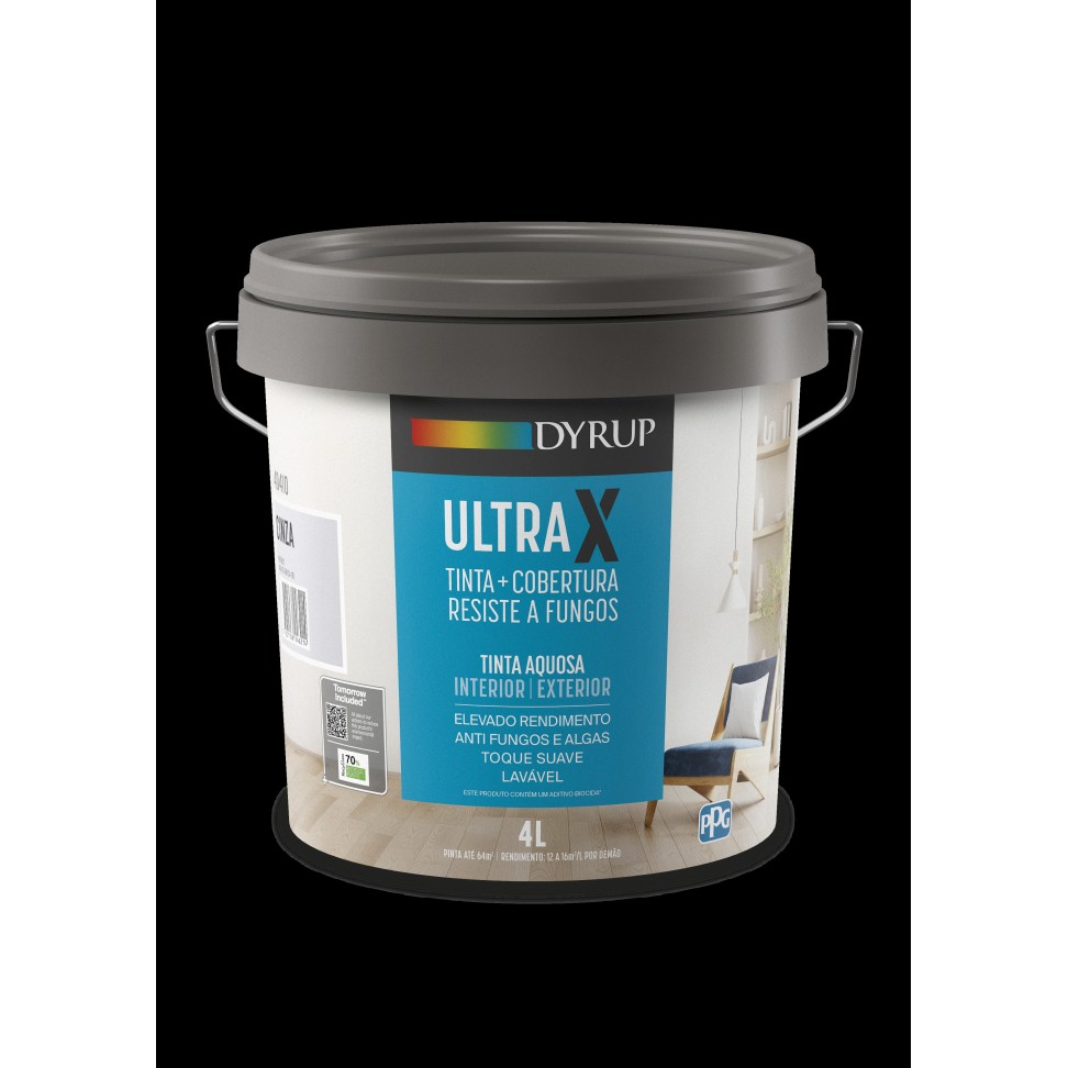Tinta UltraX Anti Fungos Int/Ext Cinza 4l Tinta UltraX Anti Fungos Int/Ext Cinza 4l
