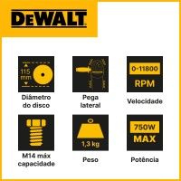 Rebarbadora com fio 750w 115mm Rebarbadora com fio 750w 115mm