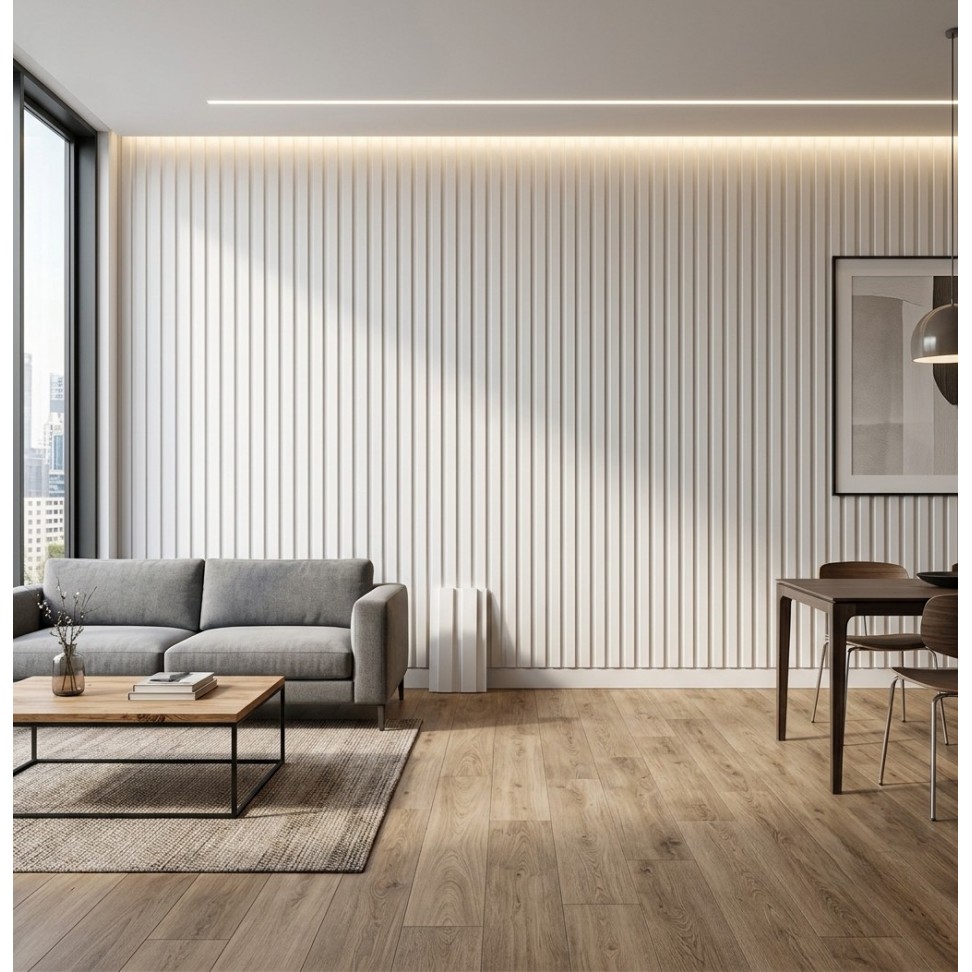 Ripado MDF Branco 2750x88x12mm 1,21m�