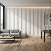 Ripado MDF Branco 2750x88x12mm 1,21m² Ripado MDF Branco 2750x88x12mm 1,21m²
