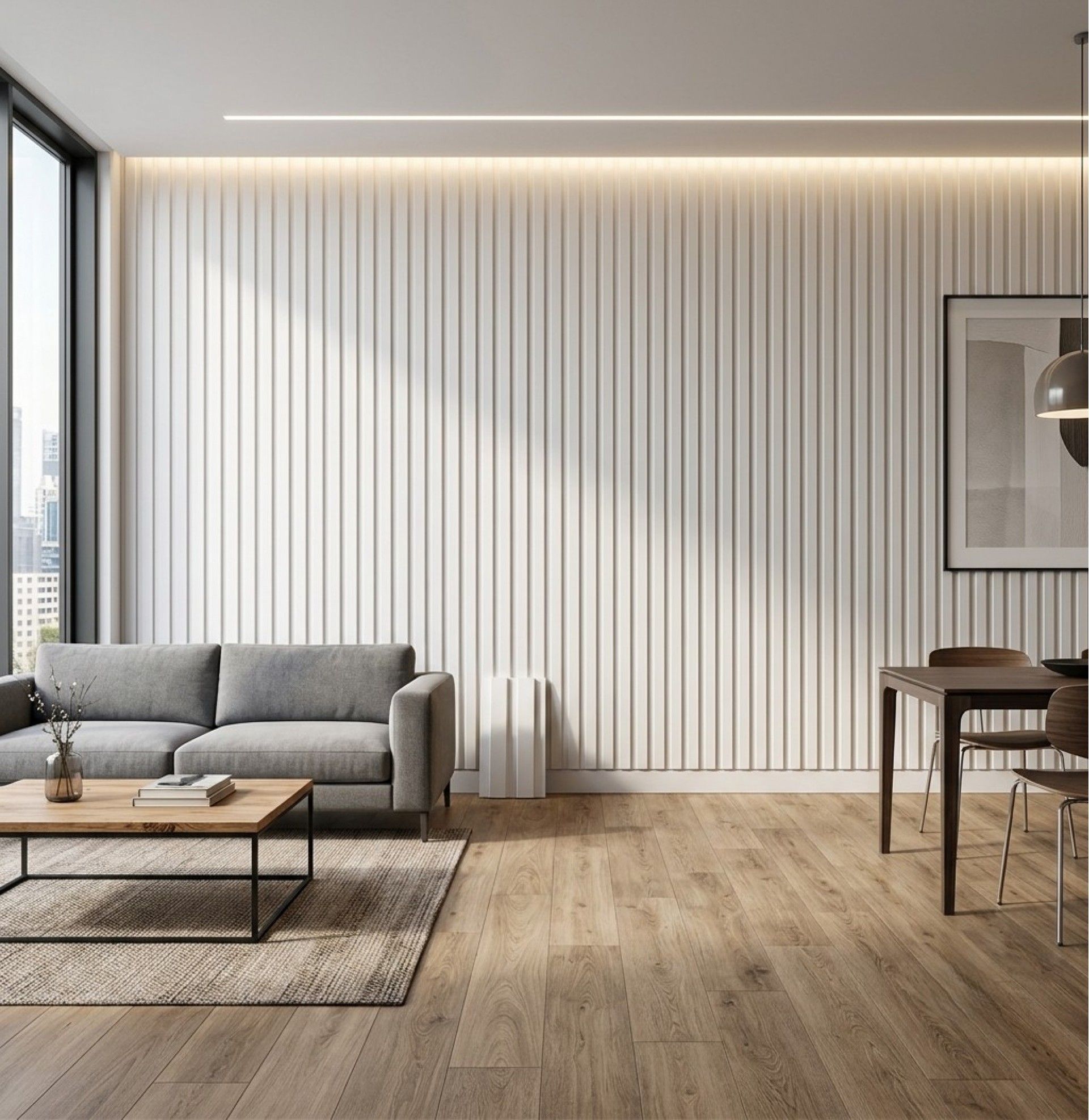 Ripado MDF Branco 2750x88x12mm 1,21m²