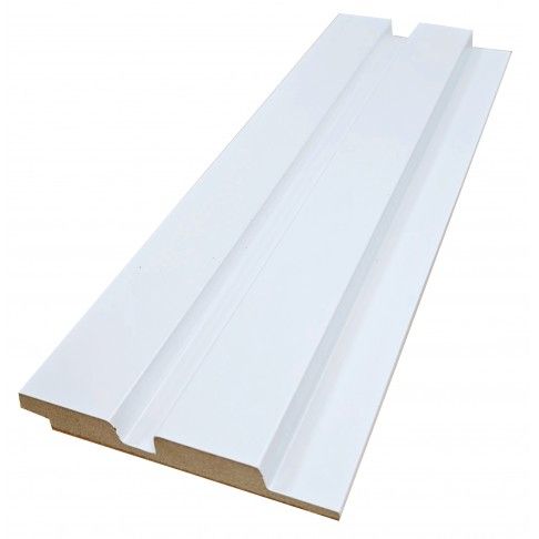 Ripado MDF Branco 2750x88x12mm 1,21m² Ripado MDF Branco 2750x88x12mm 1,21m²