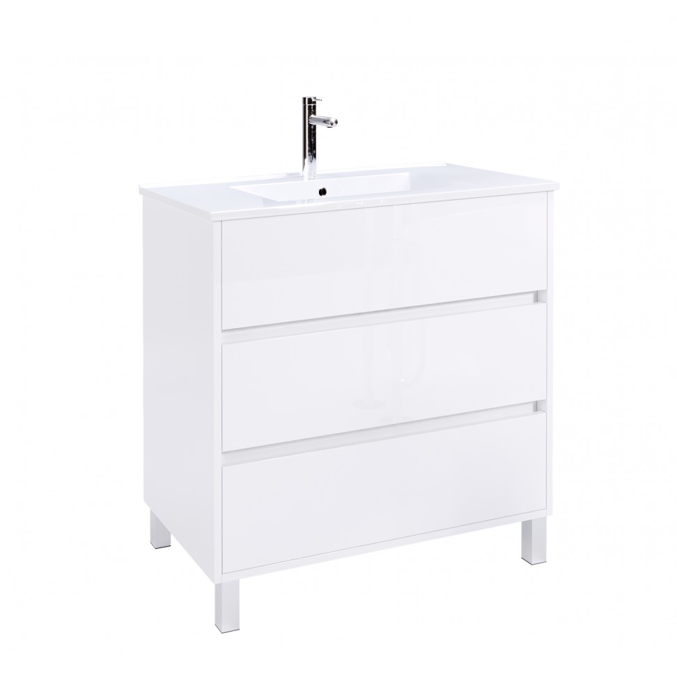 Conjunto Douro (Móvel+Lavatório) 81X80X45CM Branco Conjunto Douro (Móvel+Lavatório) 81X80X45CM Branco