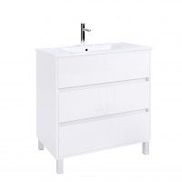 Conjunto Douro (Móvel+Lavatório) 81X80X45CM Branco Conjunto Douro (Móvel+Lavatório) 81X80X45CM Branco