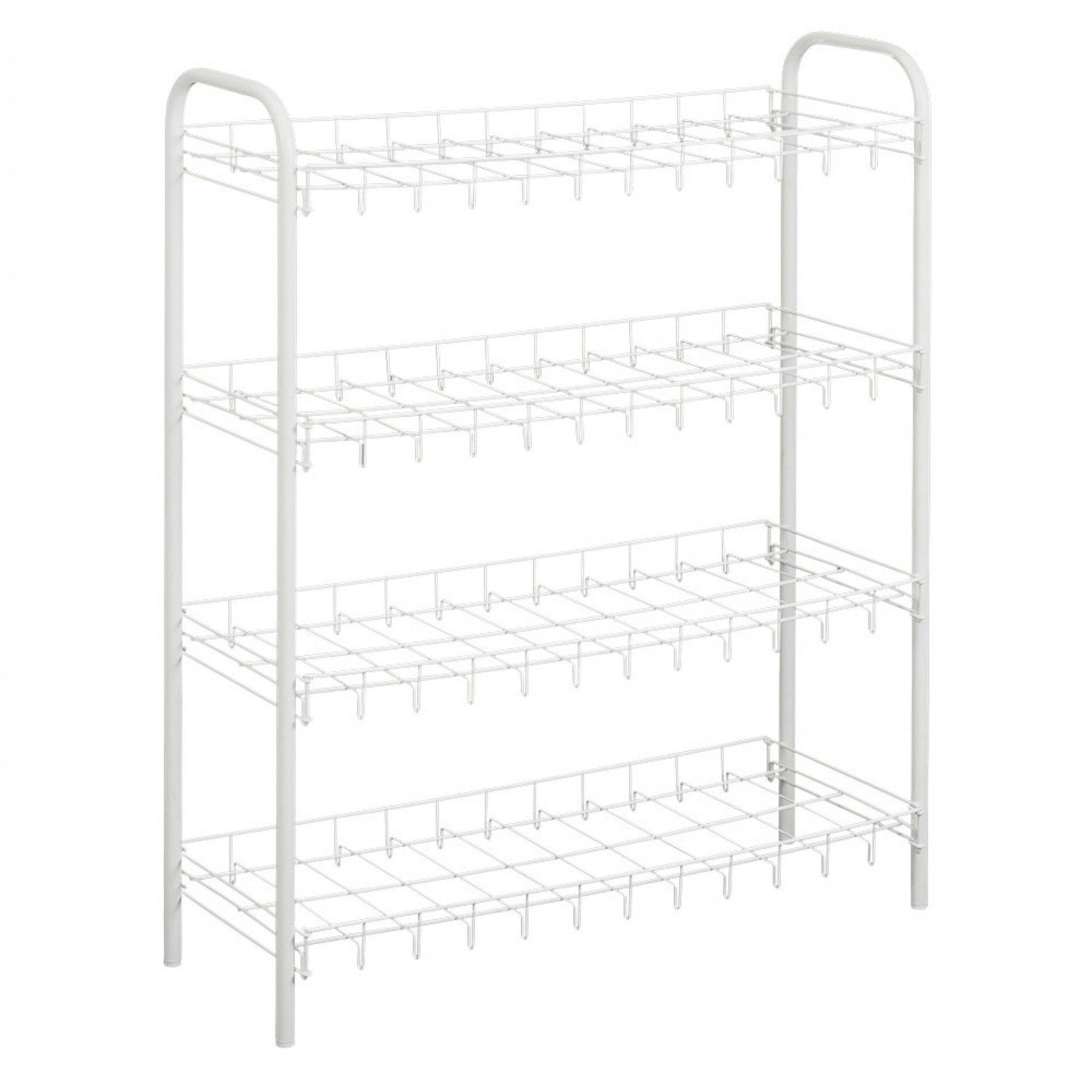 Sapateira 4 Prateleiras 80x60x23cm Branca