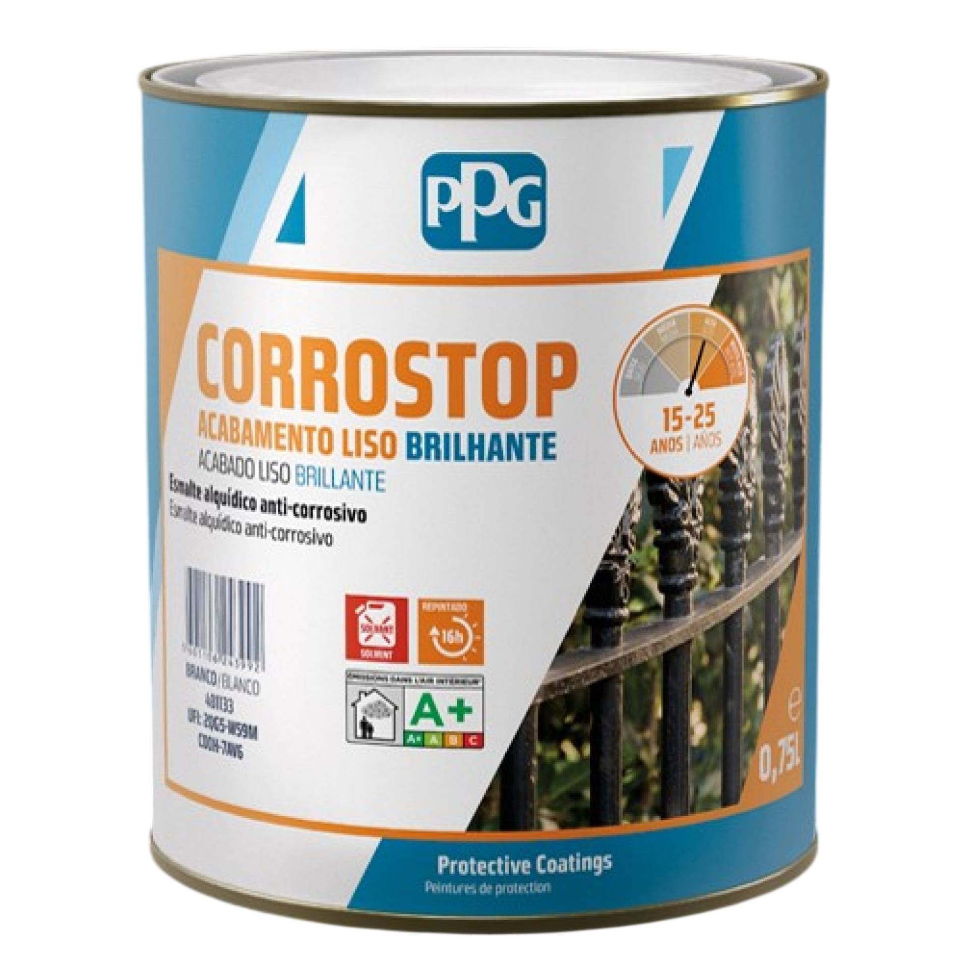 Esmalte Anti-corrosivo Corrostop Verde 6005 0,75L
