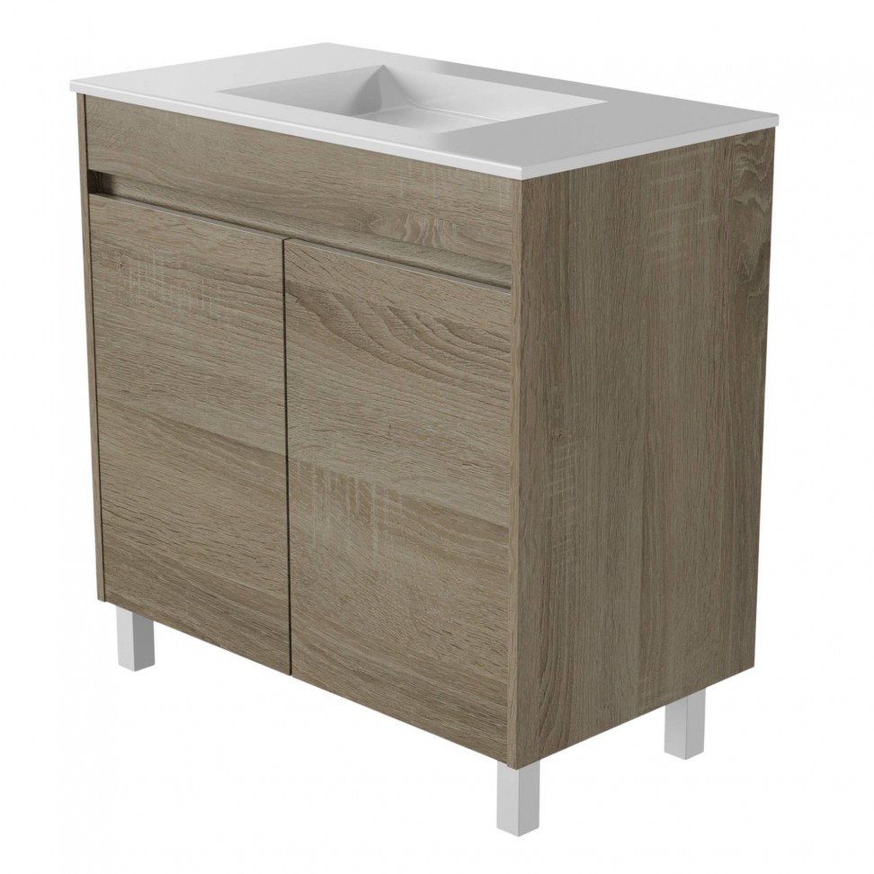 Conjunto Caruso 80cm (Móvel+Lavatório Cerâmico) CAMBRIAN Conjunto Caruso 80cm (Móvel+Lavatório Cerâmico) CAMBRIAN