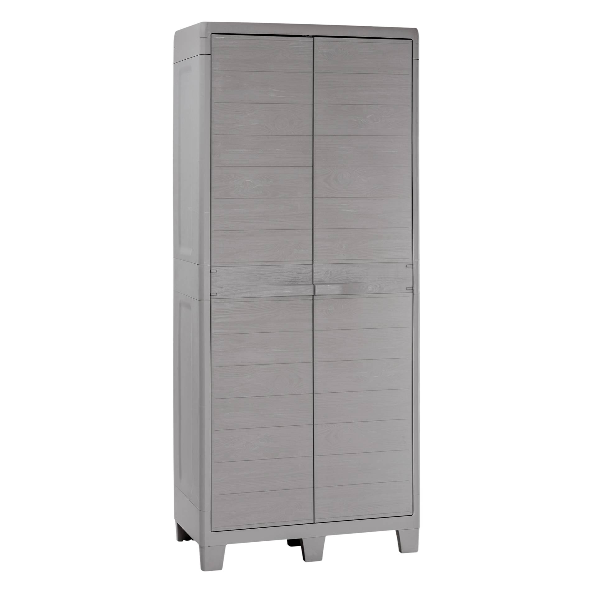 Armário Multiusos Alto Woody PVC Cinzento