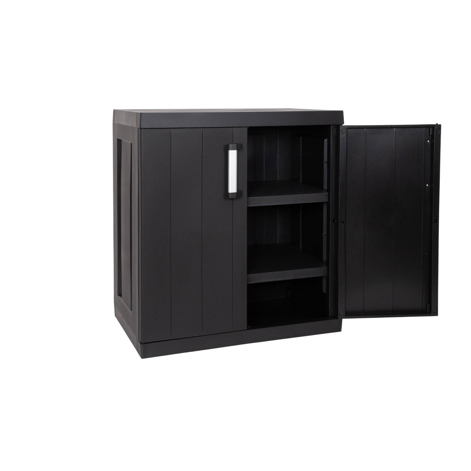 Armário Multiusos Baixo Mega PVC Preto