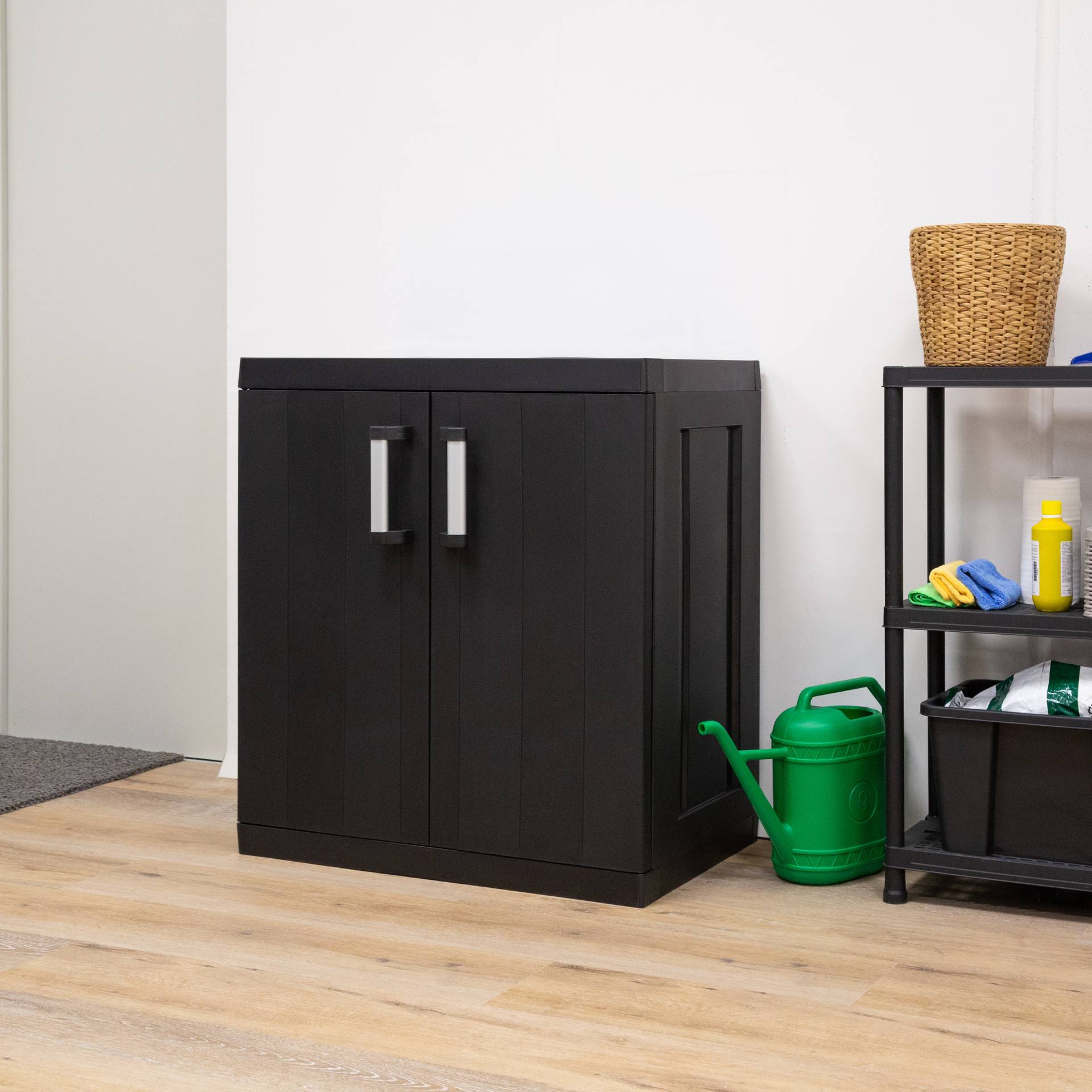 Armário Multiusos Baixo Mega PVC Preto
