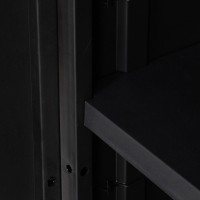 Armário Multiusos Baixo Mega PVC Preto Armário Multiusos Baixo Mega PVC Preto