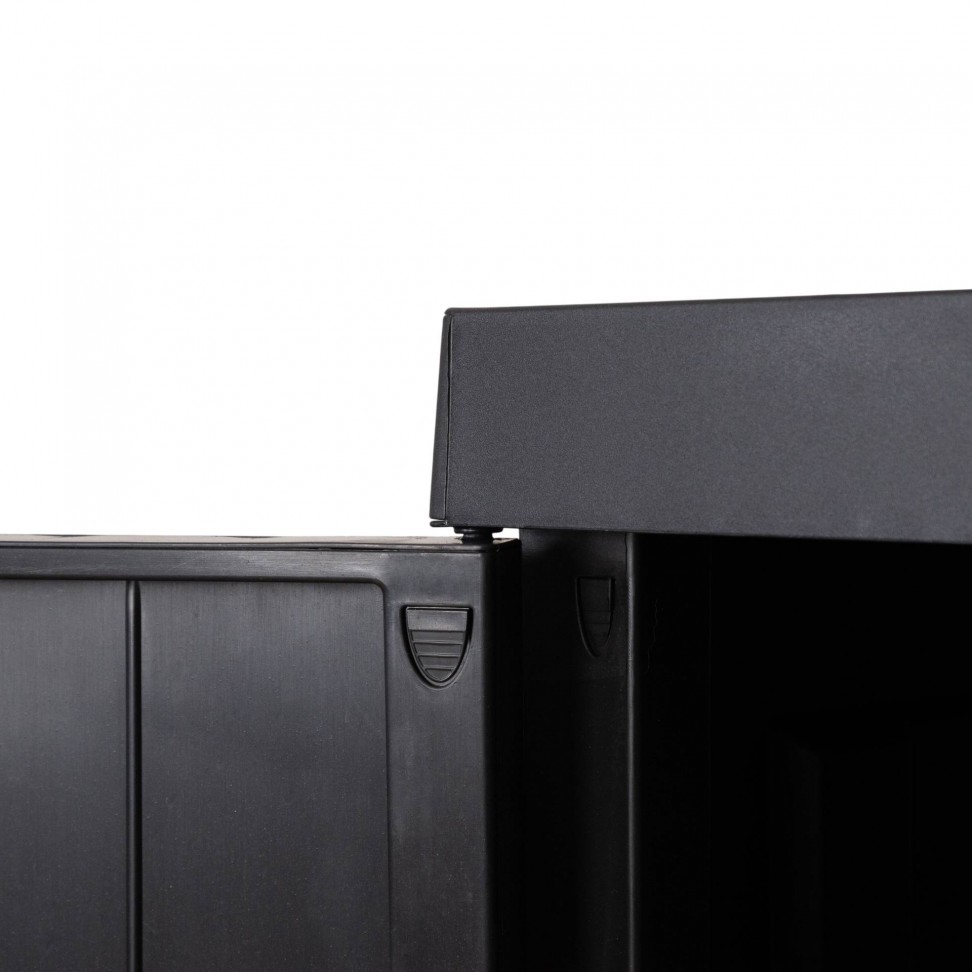 Armário Multiusos Baixo Mega PVC Preto Armário Multiusos Baixo Mega PVC Preto