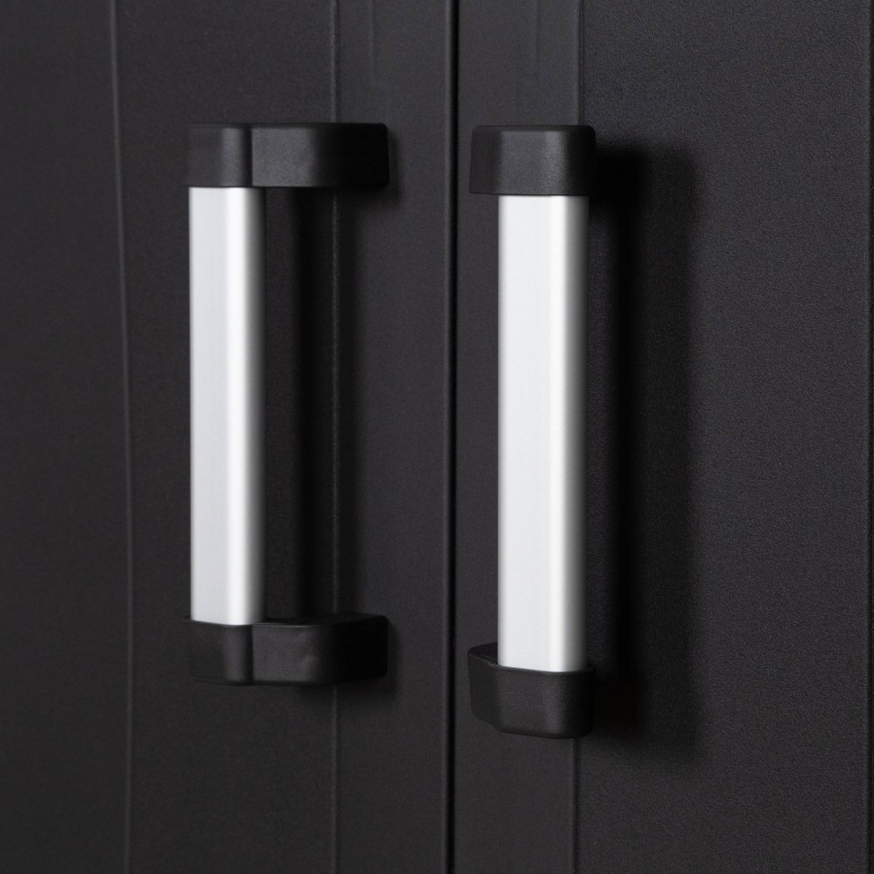 Armário Multiusos Baixo Mega PVC Preto Armário Multiusos Baixo Mega PVC Preto