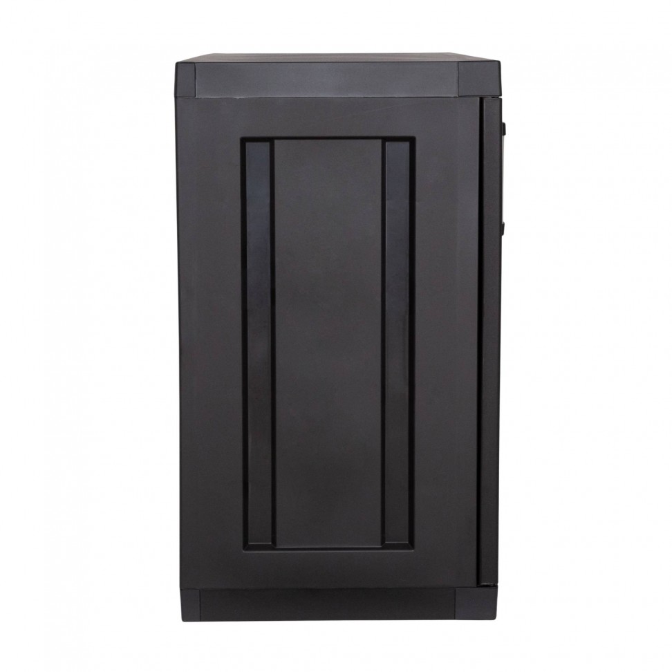 Armário Multiusos Baixo Mega PVC Preto Armário Multiusos Baixo Mega PVC Preto