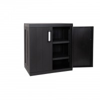 Armário Multiusos Baixo Mega PVC Preto Armário Multiusos Baixo Mega PVC Preto