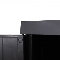 Armário Multiusos Alto Mega PVC Preto Armário Multiusos Alto Mega PVC Preto