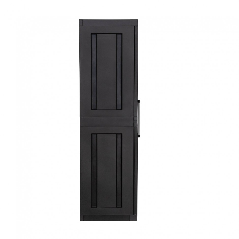Armário Multiusos Alto Mega PVC Preto Armário Multiusos Alto Mega PVC Preto