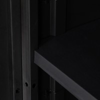Armário Multiusos Alto Mega PVC Preto Armário Multiusos Alto Mega PVC Preto