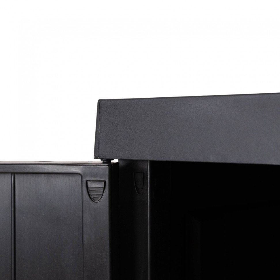 Armário Multiusos Alto Mega PVC Preto Armário Multiusos Alto Mega PVC Preto