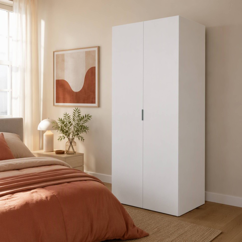 Roupeiro Viena 180x79x52cm Branco Roupeiro Viena 180x79x52cm Branco