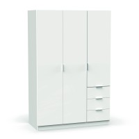 Roupeiro Madrid 180x120x50cm Branco Roupeiro Madrid 180x120x50cm Branco