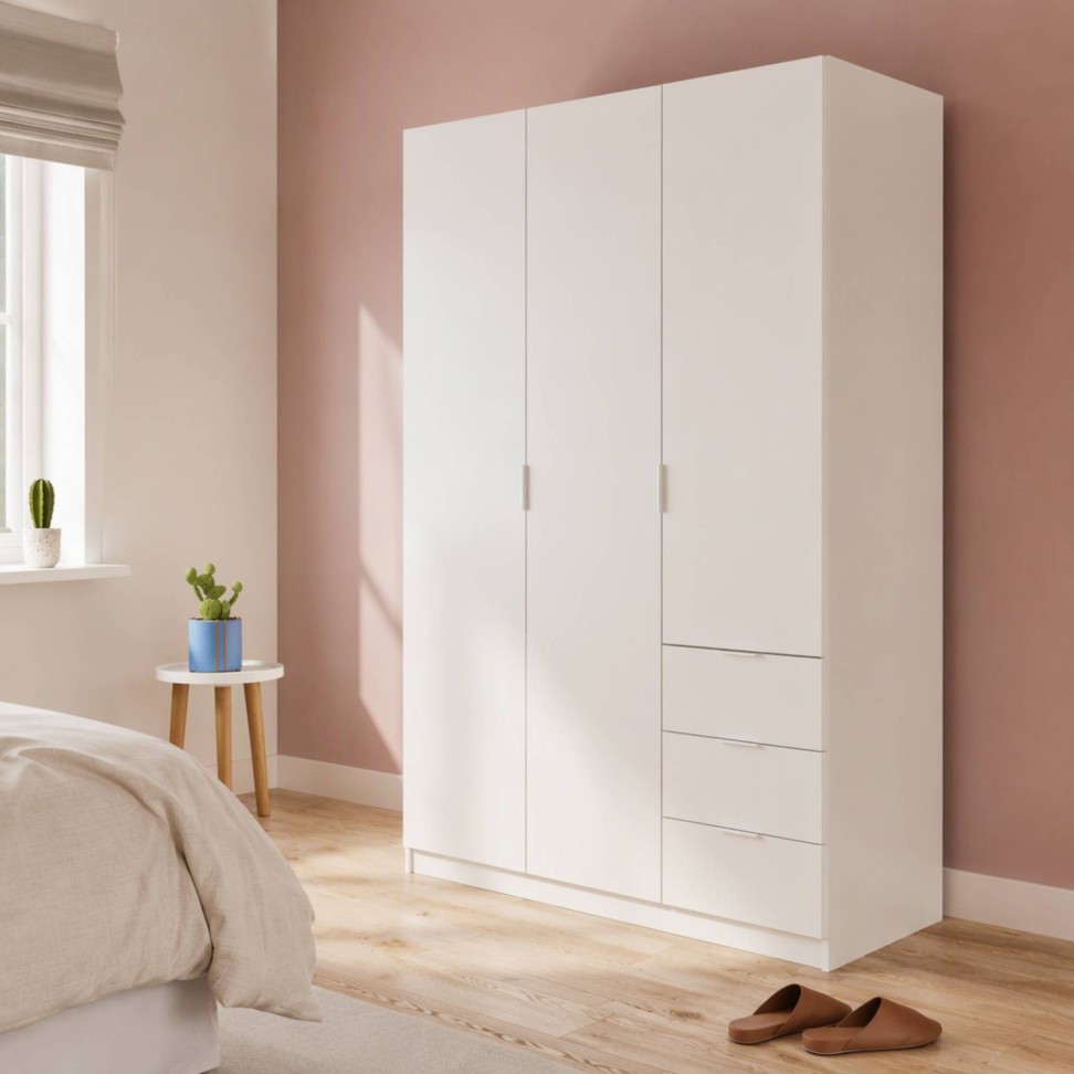 Roupeiro Madrid 180x120x50cm Branco