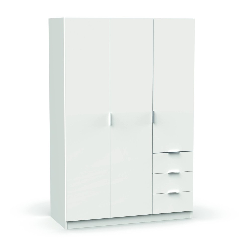 Roupeiro Madrid 180x120x50cm Branco