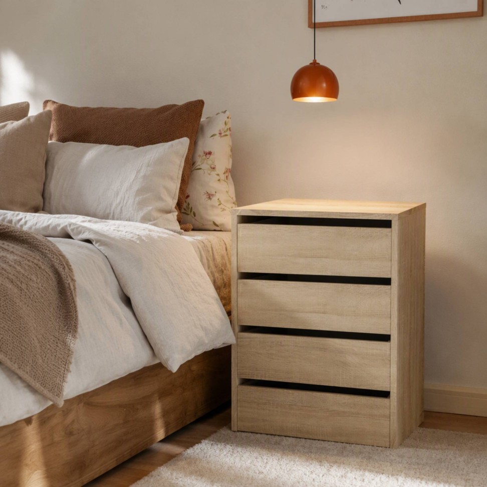 M�dulo 4 Gavetas 63,5x46x45cm Carvalho